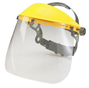Beeswift Standard Face Visor – 7.5" clear protective shield, EN166