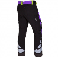 Arbortec Breatheflex Ladies Type C Class 1 Chainsaw Trousers - Purple 2