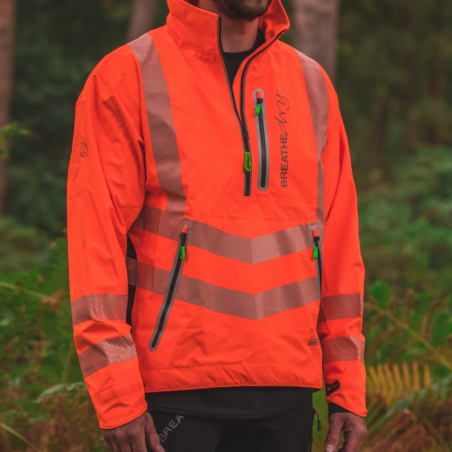 Arbortec BreatheDry® Waterproof Smock - Hi-Vis Orange