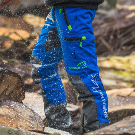 Arbortec Breatheflex Pro Type A Class 1 Chainsaw Trousers - Blue
