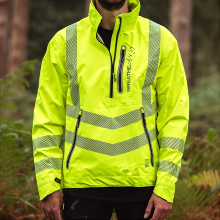 Arbortec - AT4400 BreatheDry Hi Vis Waterproof Smock - Yellow - 2020ppe