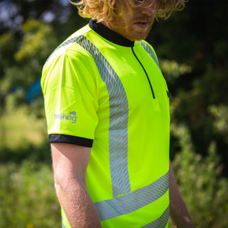 Treehog -THHV2000 Short Sleeve T-Shirt - Hi Vis - Yellow - 2020ppe