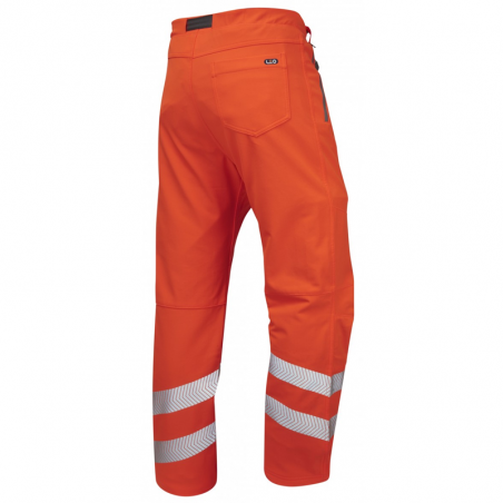Leo Workwear - WT01 Class 1 Landcross Stretch Work Trousers - Orange - 2020ppe