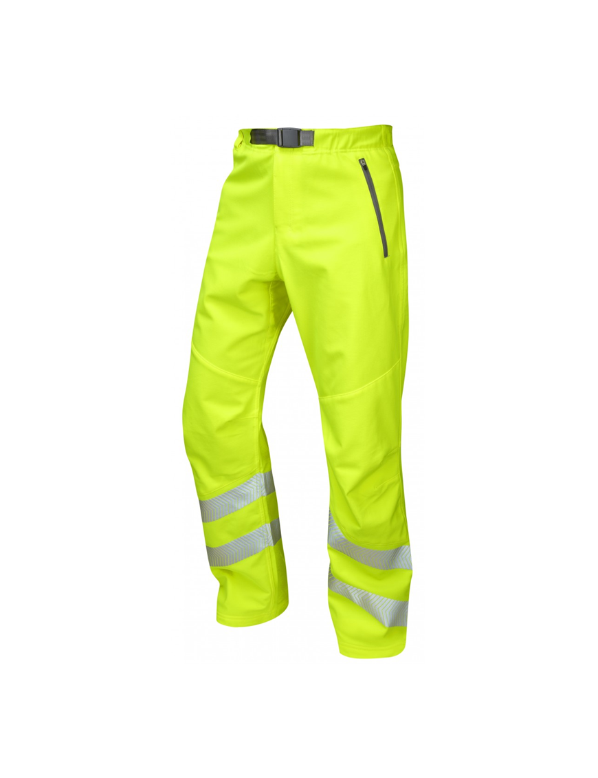 Leo Workwear - WT01 Class 1 Landcross Stretch Work Trousers - Yellow - 2020ppe