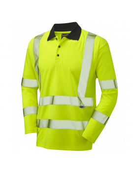 Leo Workwear - P05 Swimbridge Class 3 Comfort Sleeved Polo Shirt - Yellow - 2020ppe